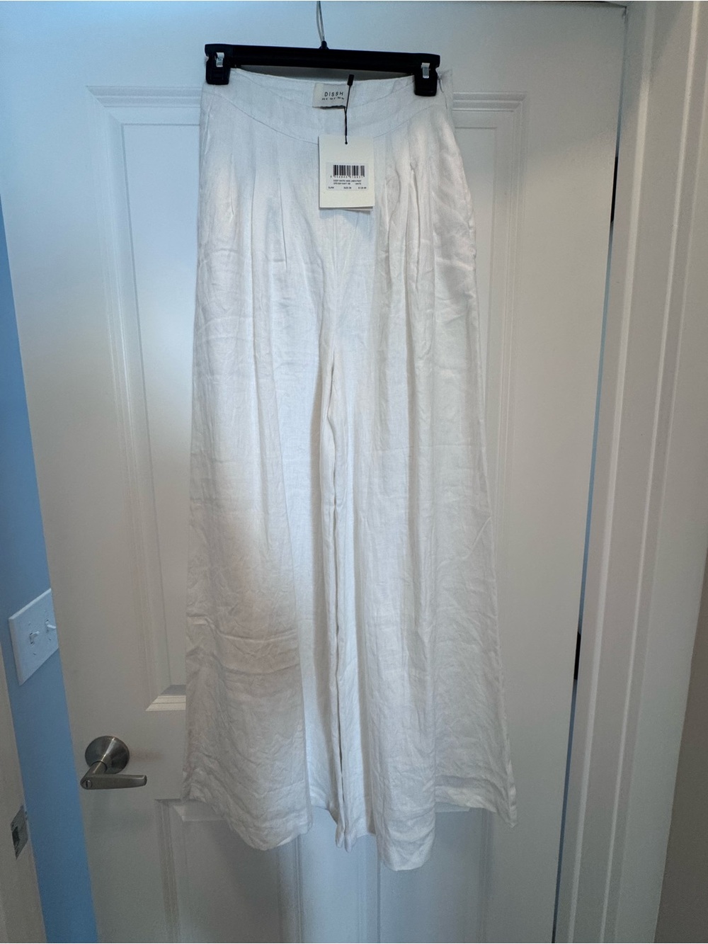 DISSH White Wide Leg Linen Pants NWT - Picture 4 of 5